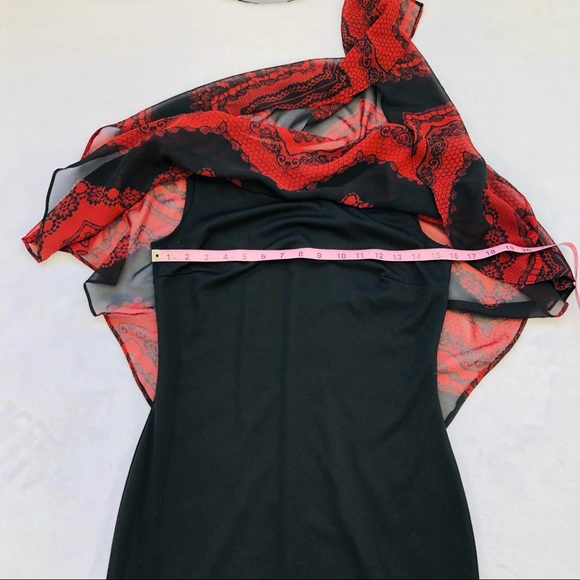 Enfocus Studio, Sleeveless Dress with Attached Sheer Shaw - Picture 10 of 12